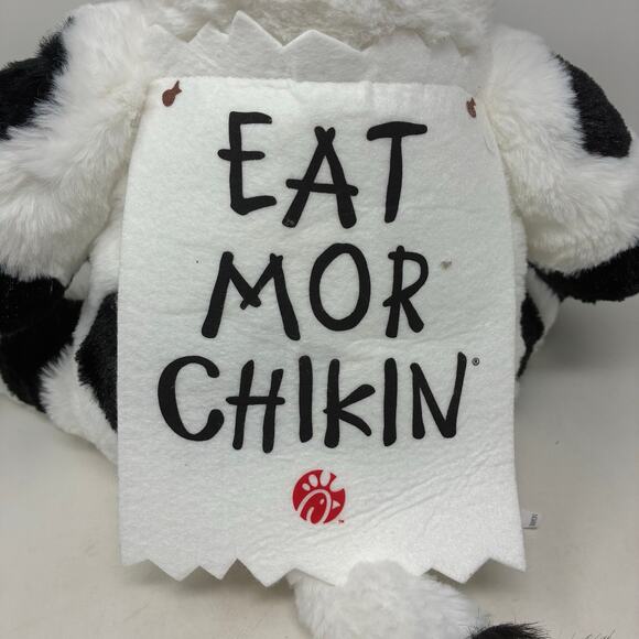 RARE Chick-Fil-A 20'' 'Eat Mor Chickin' Plush Cow - Picture 3 of 6